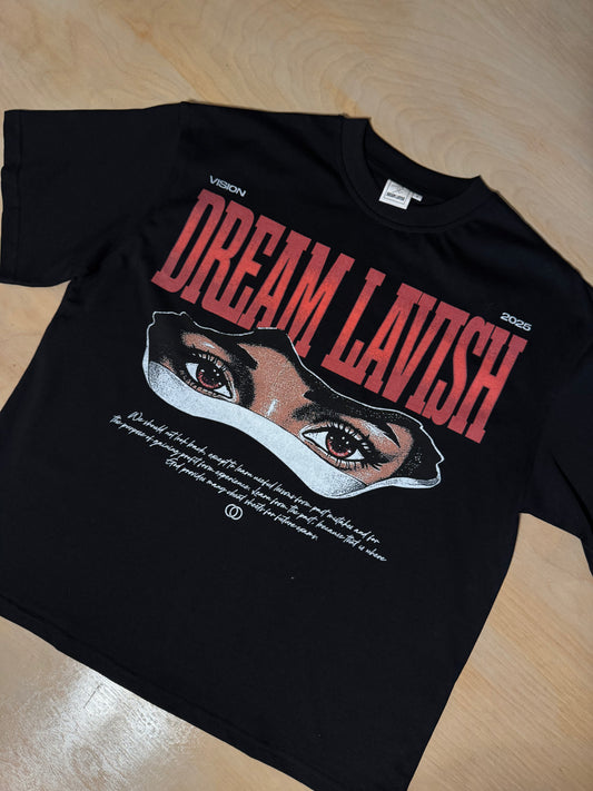 Adult DREAM LAVISH Summer Classic Tee (Black)